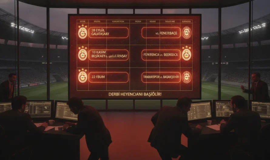 Süper Lig’de Dev Maçların Takvimi Netleşti: 10 Haftalık Kritik Fikstür